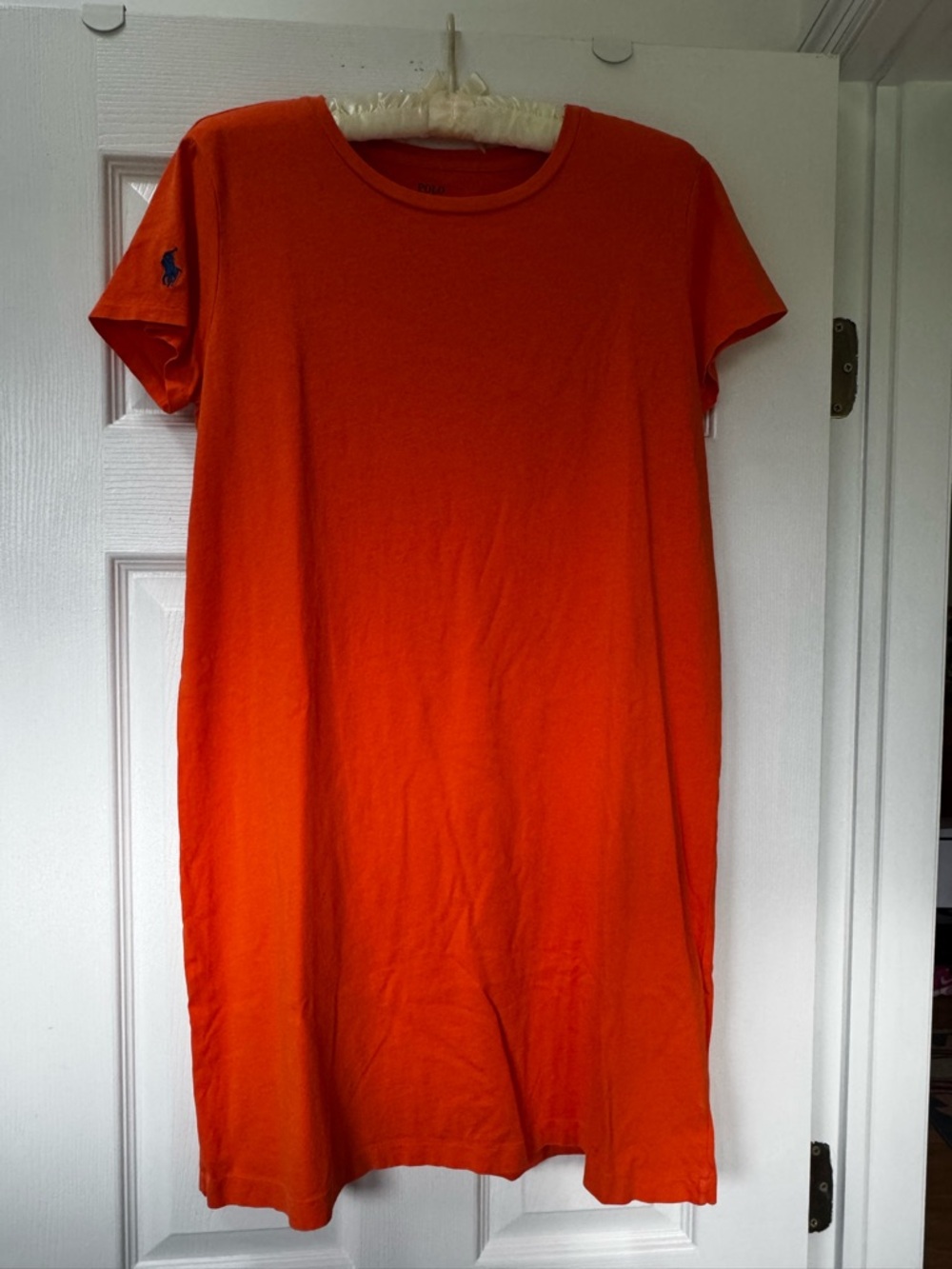 Polo by Ralph Lauren Orange Crewneck T-Shirt Dress